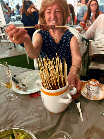 Arrosticini dinner 