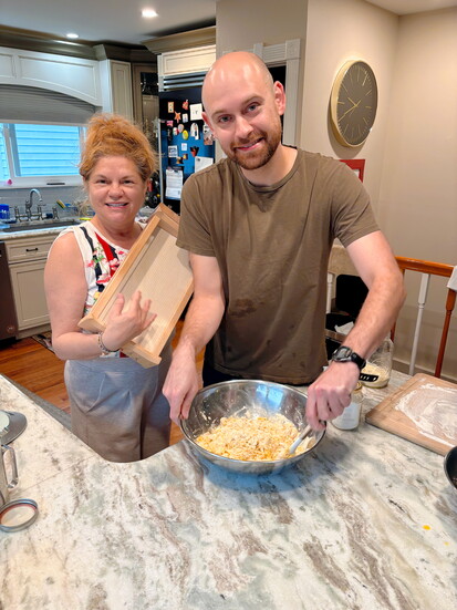 Filomena and her son, Jordan