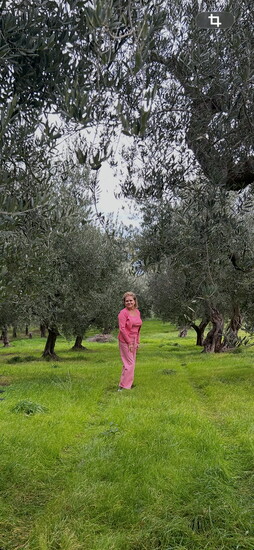 Filomena in the olive grove