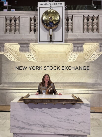 Dorothea Zando at the New York Stock Exchange