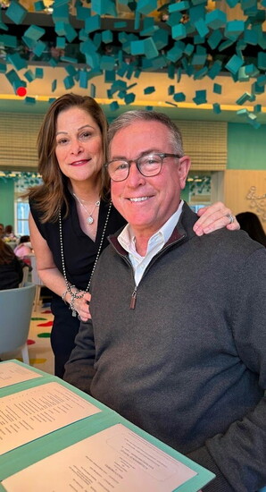 Dorothea Zando and Brian Laux hanging out