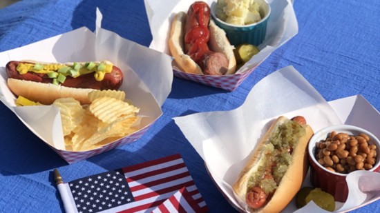 The kielbasa, beef dog and Hummel frank sold by Highland Park Market on Manchester Road. 