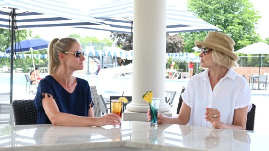 Members enjoying their time at “The Splash Bar”