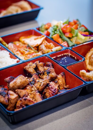 Bento boxes are perfect single portion meals.