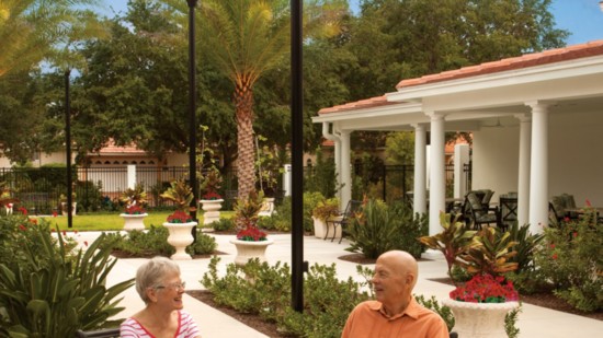 Jacaranda Trace offers many outdoor areas to relax in.