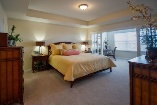 A master bedroom at Jacaranda Trace.