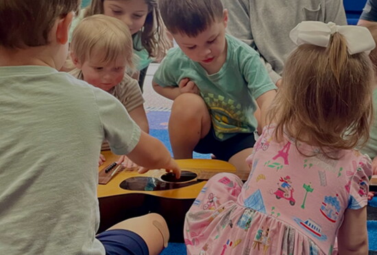 Instrument exploration in the Mom&Me Class