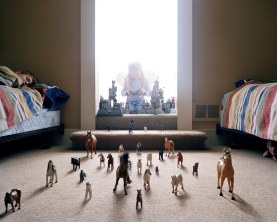 This image is a visual interpretation of the story of the rapture from the Children's version of the Bible. What is one child's dream is another's nightmare.