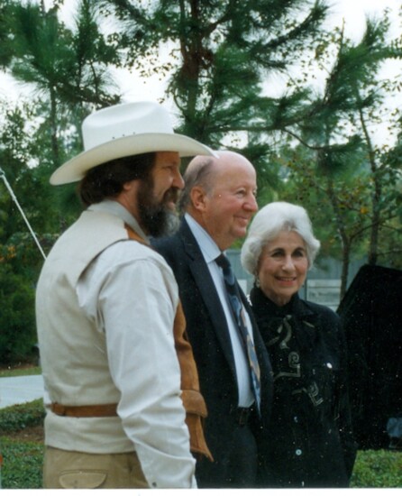 Jay Hester, George Mitchell and Cynthia Woods-Mitchell