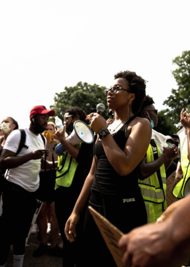 Jayla was recently a speaker at a Black Lives Matter rally