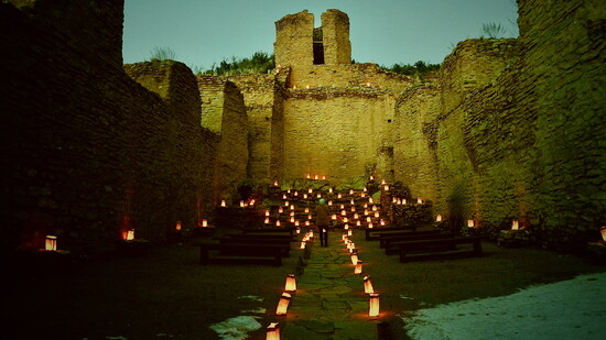 Lights of Giusewa at the Jemez Historic Site