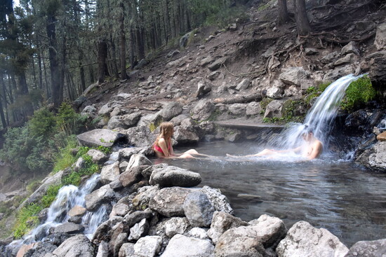 Rustic warm springs.