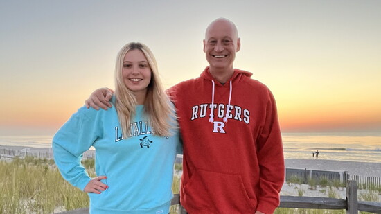 Scott Yates and his daughter