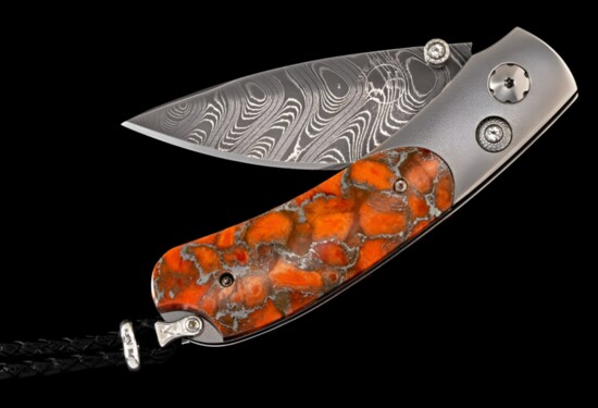 William Henry Apple Coral Glow Pocketknife, $875.