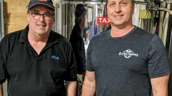 Owner Dave Jilbert and brewmaster Vance Ferrari 