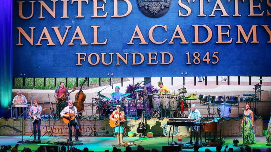 Jimmy performing at the Naval Academy