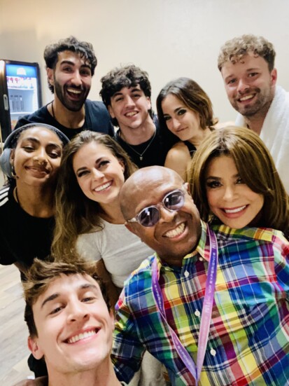 Jimmy, Paula Abdul and Students