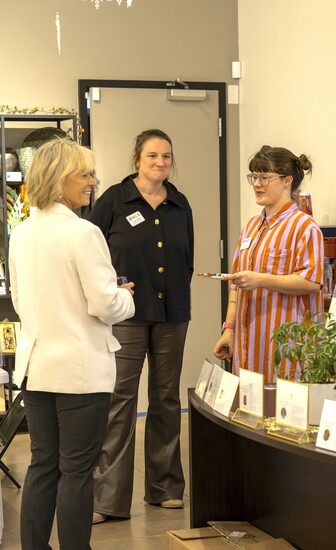 Joan with WCA team members