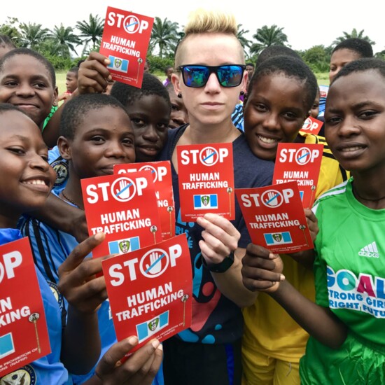 Sports Ambassador Joanna Campaigns Against Human Trafficking in Nigeria