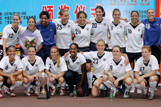 2007 Womens National Soccer Team (Joann third from left on the bottom.) 