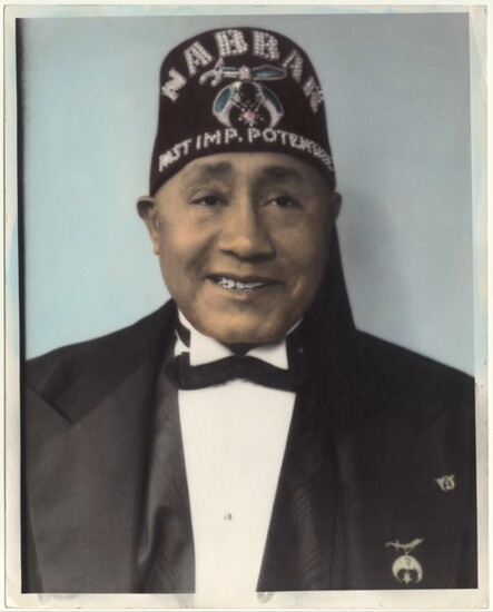 Dobbs is shown here in Masonic regalia