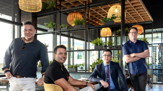 from l-r - Chazz "Fiyastarta" Padilla, Francisco Andrés Carrión, Enrique Orioli and  Kyle Wray