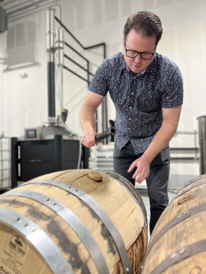 Kyle Wray busy at Avonak Distillery
