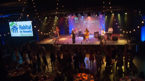 Habitat supporters dance the night away at the 2018 Hammers & High Heels at the Factory at Franklin./Photo by Sarah Bailey Photography