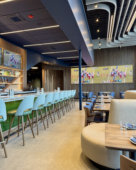 The main bar area.