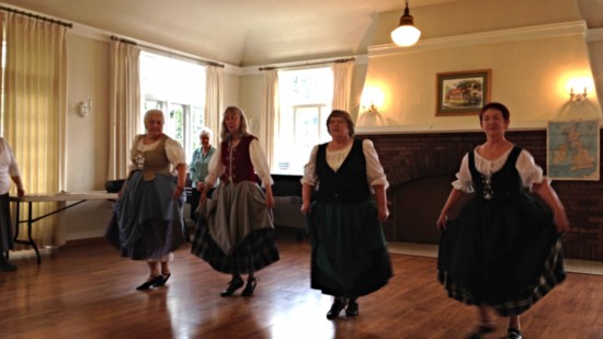 A Scottish dance presentation celebrates International Day.