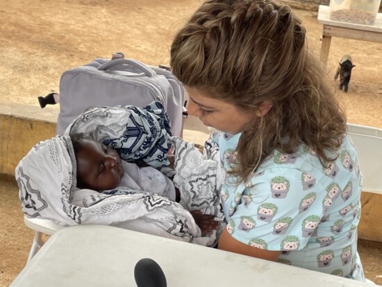 Rachel with baby Andrew