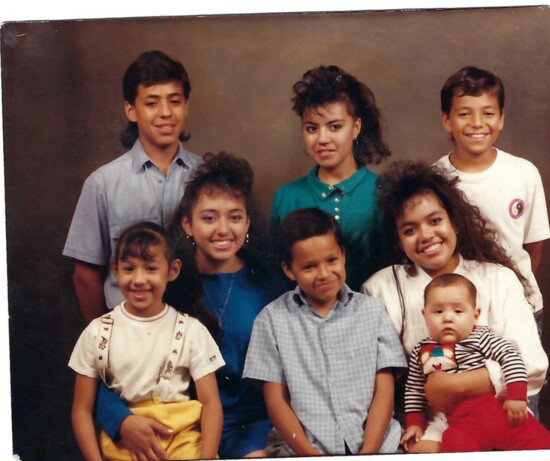 Juan Huizar with his siblings, who shared in the hard work and sacrifices that shaped their journey to a better life in the United States.