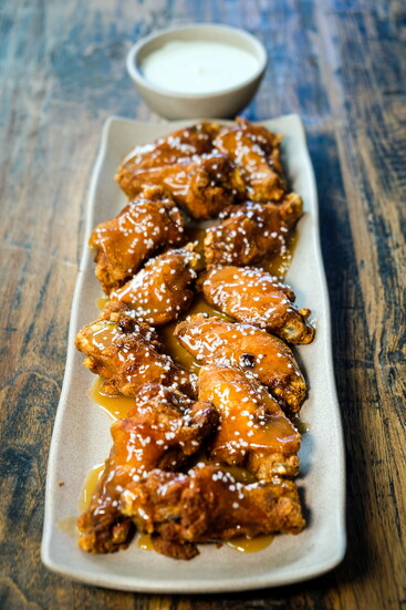 Jukes Ale Works’ signature salted caramel wings blend sweet and salty in a standout dish that’s anything but ordinary