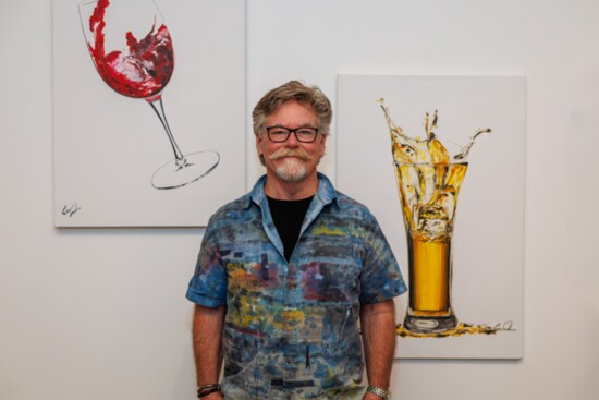Eric Sundin and his "liquid motion" paintings