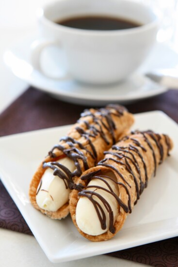 Allegro Bistro’s cannolis are made to order.