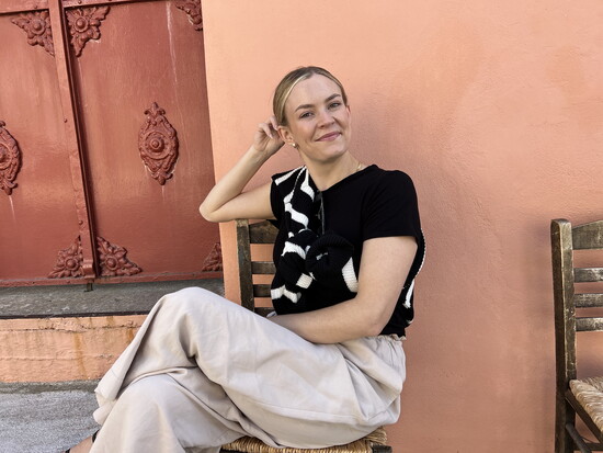 Rinehart at the village of Chalki in Naxos, Greece