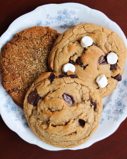 The three original DRs. Orders cookie flavors.