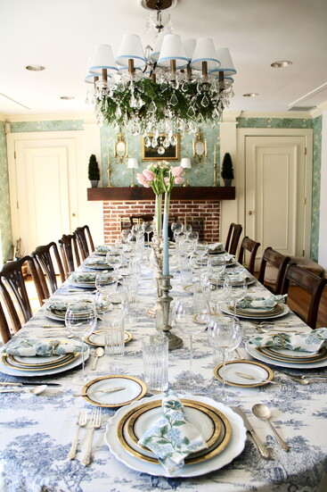 A dinner party hosted by Dan.