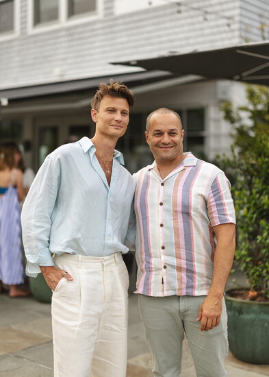 Dan with Massimo Tullio. Photo by Alex Torres.