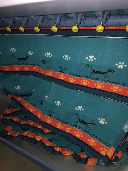 Production remnants repurposed for pet beds