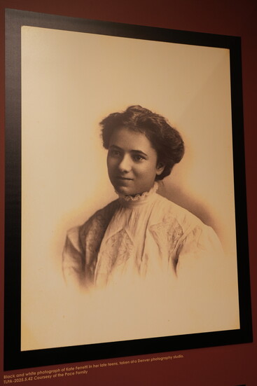 Photo of Kate Ferretti, taken in her late teens. Courtesy of the Pace Family.