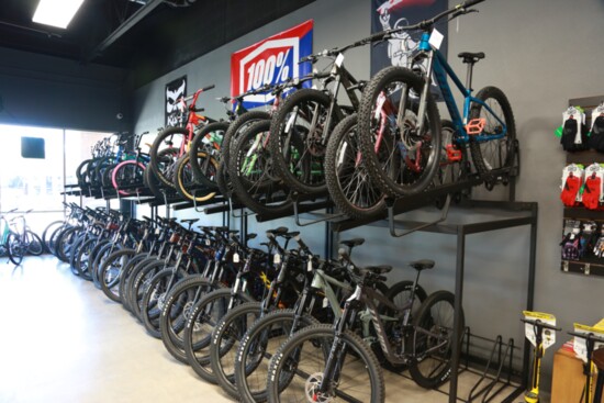 Some of the many bikes the store sells