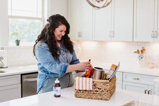 Evan puts thought and care into personalizing her client gifts.