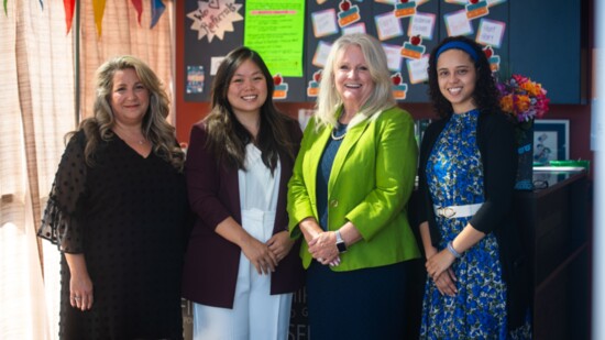 Left to right: Managing Director Niki Williamson, Kimmey Mugford, Maureen Wagner and Center Director Kneena Levert