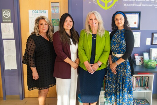 Left to right: Managing Director Niki Williamson, Kimmey Mugford, Maureen Wagner and Center Director Kneena Levert