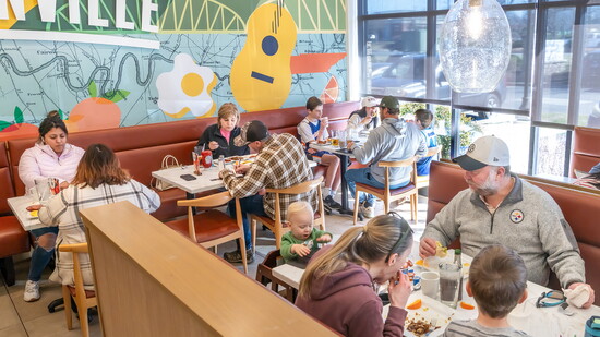 Keke's is the perfect place for families to dine together in a warm and comfortable setting.