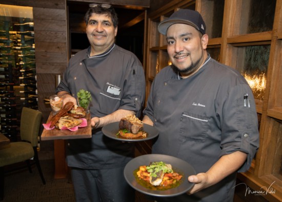 Executive Chef Houman with Luis Romero (photo provided by Monica Vidal)
