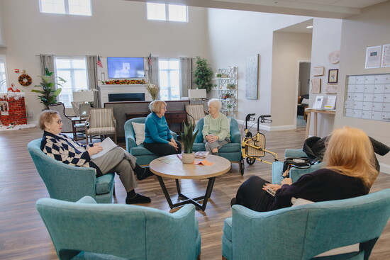 The lobby at Keystone Place is always bustling