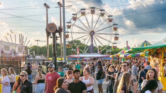 Twilight was a great time to visit the carnival.