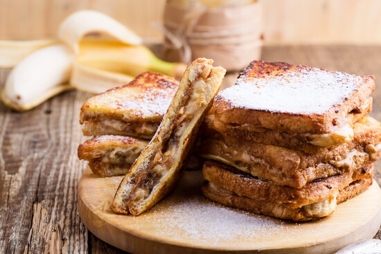 Take it the next step. Use thin-sliced french toast!